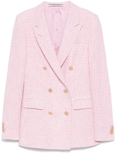 Tagliatore Tweed Blazer In Pink
