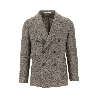 TAGLIATORE TWEED DOUBLE-BREASTED JACKET