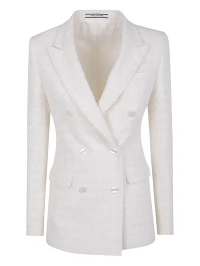 TAGLIATORE TWEED DOUBLE-BREASTED JACKET