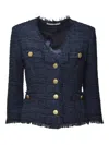 Tagliatore 'beverly' Blue Jacket With Metal Buttons