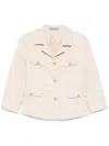 Tagliatore Tweed Jacket In Nude