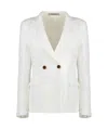 Tagliatore J-albar Tweed Blazer In White