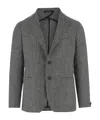 Tagliatore Men Dark Grey Tweed Single-breasted Blazer, 40 Luxury Blazers For Men Darveys In Gray