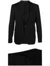 Tagliatore Men's Two Bottoms Suit In Black