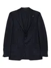 Tagliatore Two-button Blazer In Blue