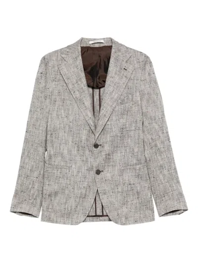 Tagliatore Two-button Blazer In Gray