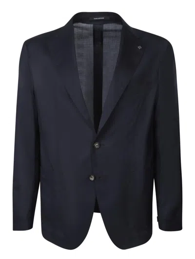TAGLIATORE TAGLIATORE TWO-BUTTON BLAZER IN SILK-WOOL BLEND