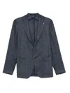 Tagliatore Two-button Jacket In Blue