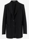 Tagliatore Two Button Long Jacket In Black