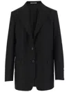 Tagliatore Two Button Long Jacket In Black