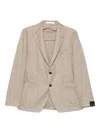 Tagliatore Two-button Patch-pocket Blazer In Neutral