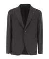 Tagliatore Two-button Patch Pocket Jacket In Black