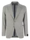 Tagliatore Two-button Patch-pocket Jacket In Gray