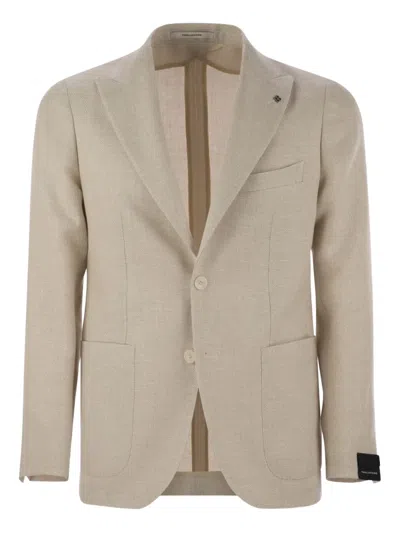Tagliatore Two-button Patch-pockets Blazer In Neutral
