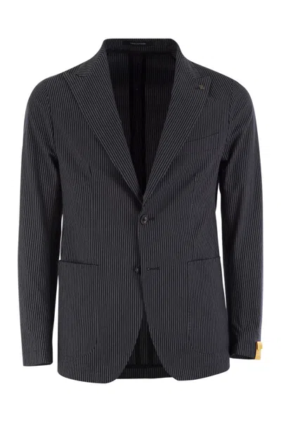 TAGLIATORE TAGLIATORE TWO-BUTTON PINSTRIPE JACKET