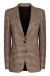 Tagliatore Two-button Single-breasted Jacket In Brown