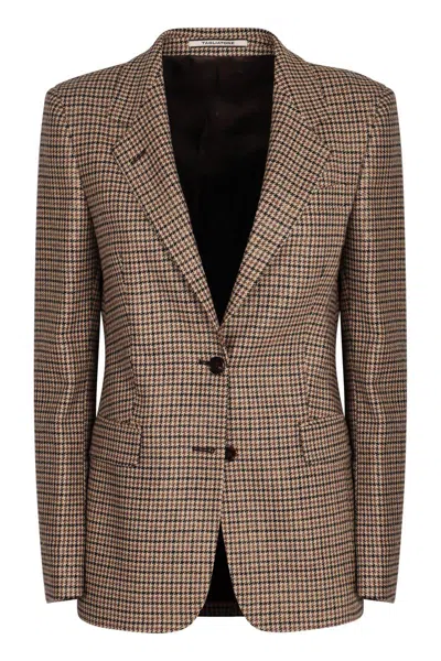Tagliatore Two-button Single-breasted Jacket In Brown