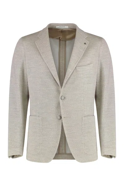 Tagliatore Two-button Single-breasted Jacket In Neutral