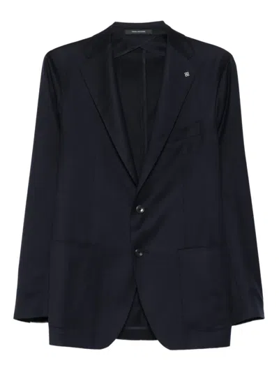 Tagliatore Two-button Wool Blazer In Blue