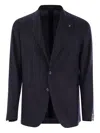 Tagliatore Two-button Wool Blazer In Animal Print