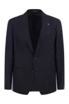 Tagliatore Single-breasted Tailored Blazer In Blue
