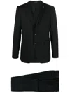 Tagliatore Virgin Wool Tuxedo With Vest In Black