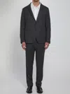 Tagliatore Wool And Silk Two-piece Tailored Suit In Black