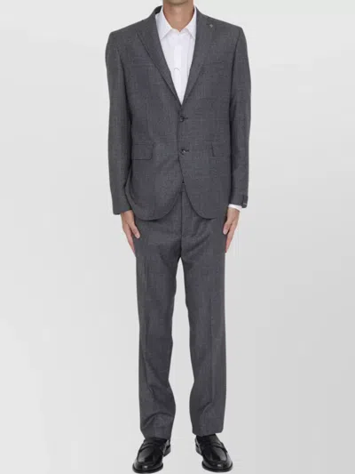 Tagliatore Two-piece Suit Virgin Wool In Gray