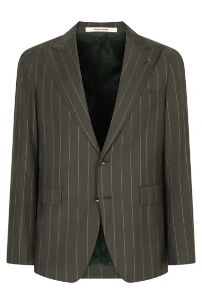 Tagliatore Two-piece Wool Suit In Green