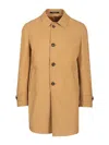Tagliatore Impermeabile Sfoderato Nolan Misto Cotone In Brown