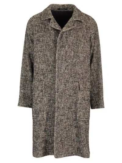 Tagliatore Unlined Tweed Coat Coats Grey