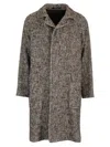 Tagliatore Unlined Tweed Coat Coats Grey In Grey