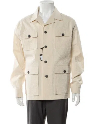 Pre-owned Tagliatore Utility Jacket In Neutral