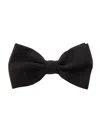 Tagliatore 'vela' Blue Pre-tied Bow Tie With Hook Fastening In Black