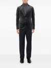 Tagliatore Velvet Blazer In Grey