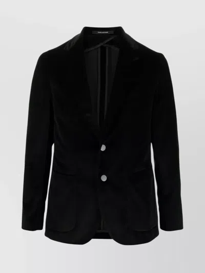 TAGLIATORE VELVET JACKET BUTTONED CUFFS