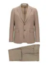 Tagliatore 'vesuvio' Suit With Notch Lapel In Neutral