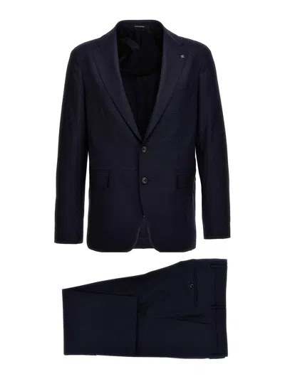 Tagliatore Blue Vesuvio Dress In Navy