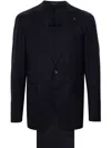 Tagliatore Virgin-wool Suit In Blue