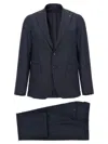 Tagliatore 'vesuvio' Single Breasted Suit With Notched Lapel In Blue