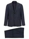 Tagliatore 'vesuvio' Single Breasted Suit With Notched Lapel In Brown