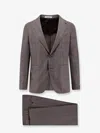Tagliatore Vesuvio Prince Of Wales Suit In Gray
