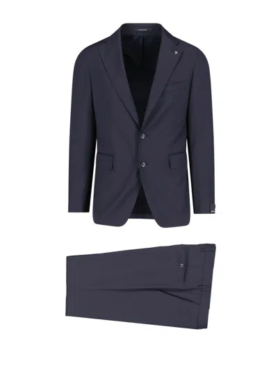 Tagliatore 'vesuvio' Single-breasted Suit In Blue