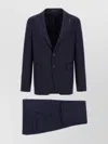 Tagliatore Notch Lapel Single Breasted Suit Dress In Blue