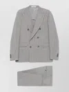 Tagliatore Vesuvio Suit With Double-breasted Design And Chest Pocket In Grey