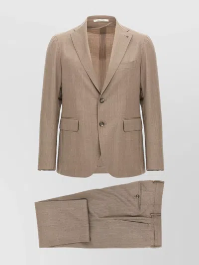 TAGLIATORE 'VESUVIO' SUIT WITH NOTCH LAPEL