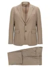 Tagliatore 'vesuvio' Suit With Notch Lapel In Brown
