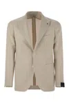 Tagliatore Men's Virgin Wool And Linen Jacket