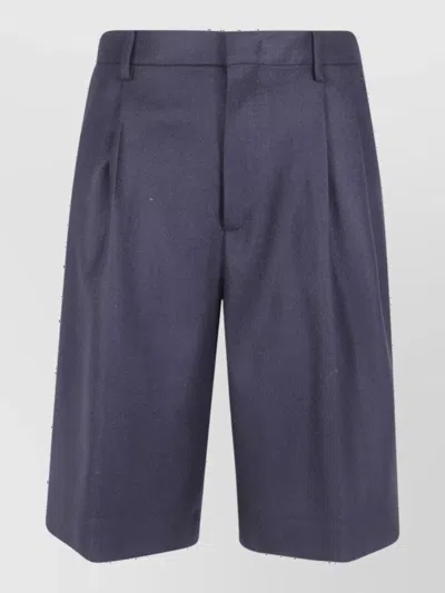 Tagliatore Virgin Wool Bermuda Tailored Trousers In Multi