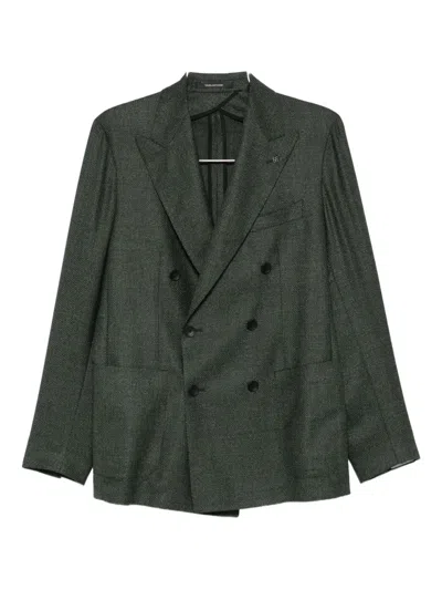 Tagliatore Virgin Wool Blazer In Gray